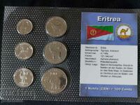 Set complet - Eritrea 1991, 6 monede UNC
