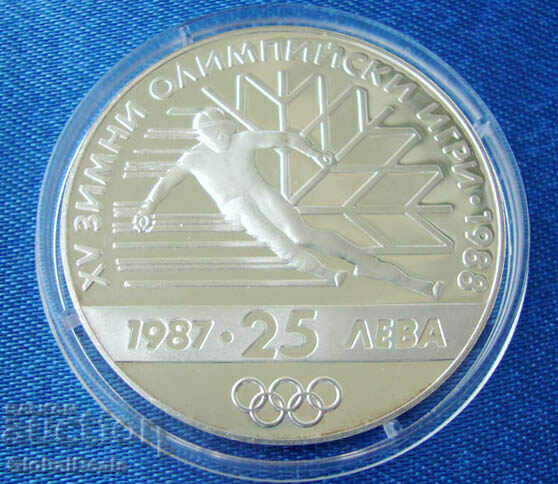 25 BGN, 1987 Jocurile Olimpice de iarnă - Calgary, Canada
