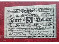 Банкнота-Австрия-Г.Австрия-Сиернинг-5 хелера 1920