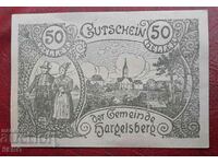 Банкнота-Австрия-Г.Австрия-Харгелсберг-50 хелера 1920