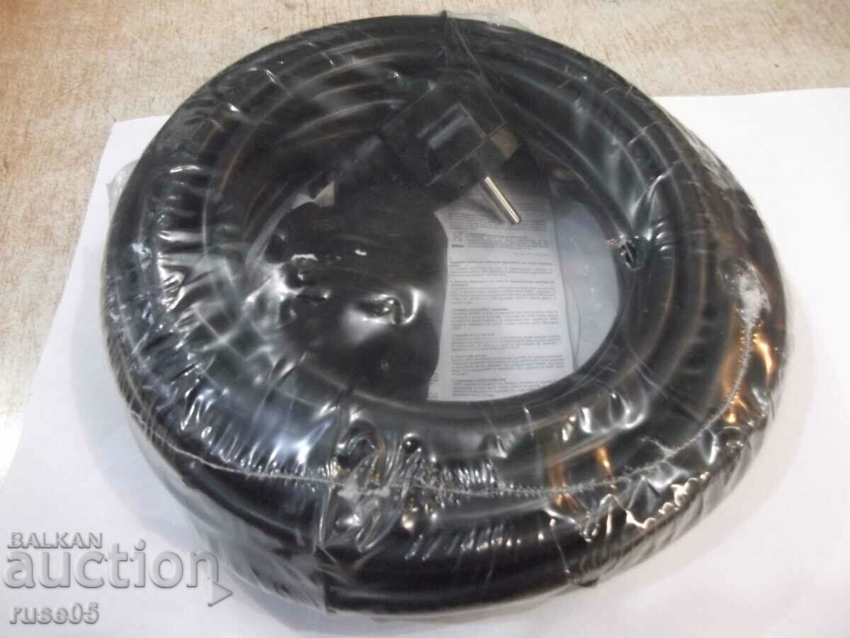 Extension cord black - 10 m. new with price 22.00 BGN | € 11.25 Extension cord black - 10 m. new with price 22.00 BGN | € 11.25