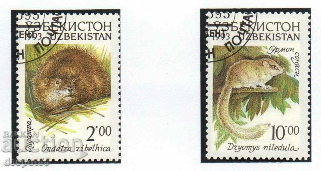Δημοπρασία 1993. Ουζμπεκιστάν. Πανίδα του Ουζμπεκιστάν + Μπλοκ. Δημοπρασία 1993. Ουζμπεκιστάν. Πανίδα του Ουζμπεκιστάν + Μπλοκ.