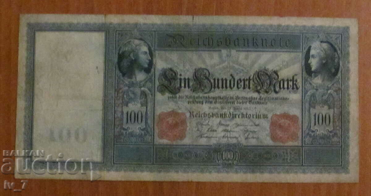 100 de timbre 1910 - GERMANIA, seria A