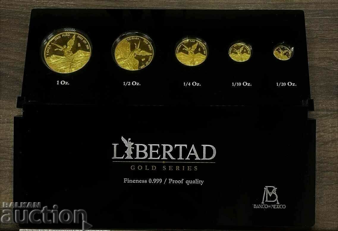 Mexico Libertad Proof Set 2006 - 5 χρυσά νομίσματα