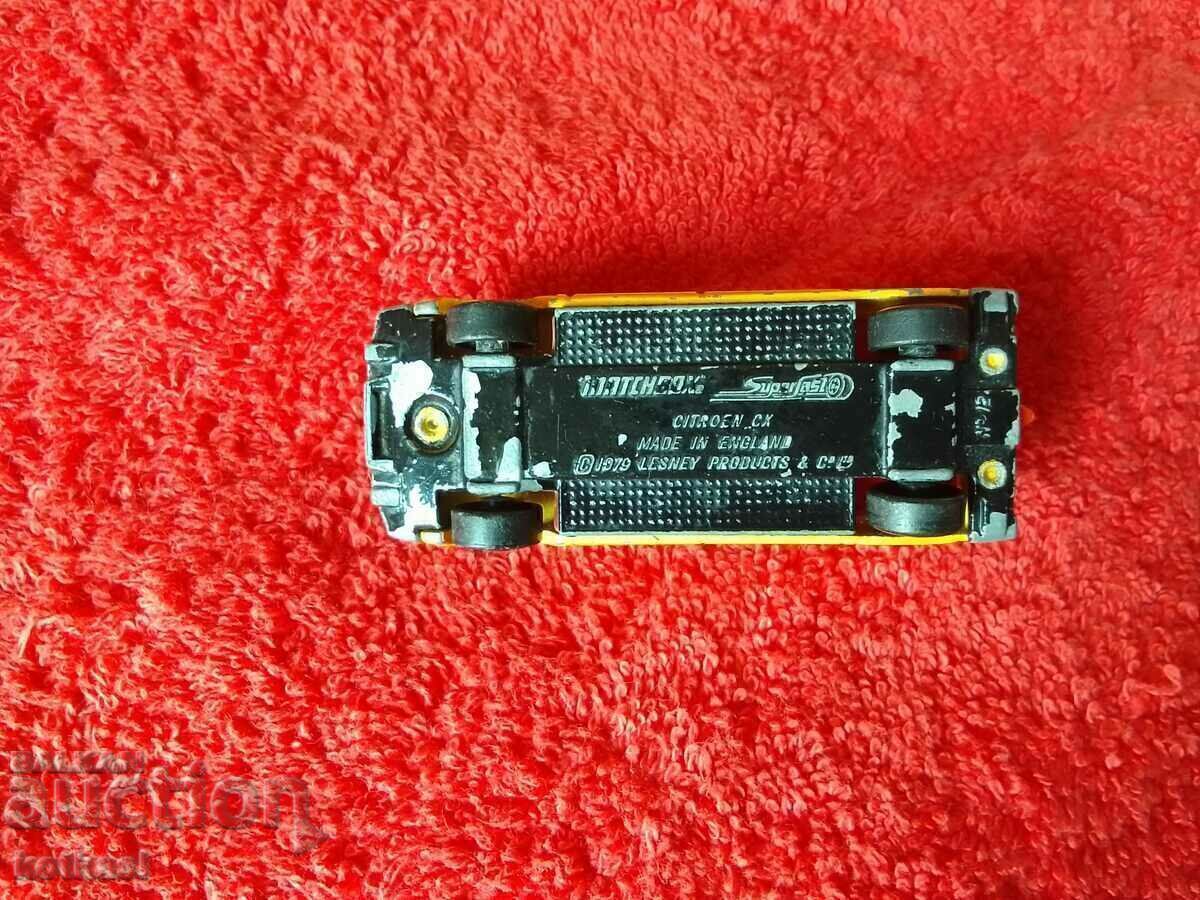 Cutie de chibrituri de epocă Anglia Lesney 1979 Citroen CX Metal Car - 7 Cutie de chibrituri de epocă Anglia Lesney 1979 Citroen CX Metal Car - 7