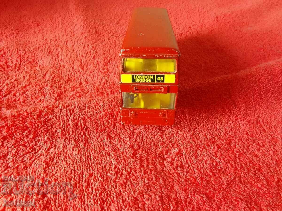 Auction Old Metal Matchbox England Lesney 1972 Double Decker Bus Auction Old Metal Matchbox England Lesney 1972 Double Decker Bus