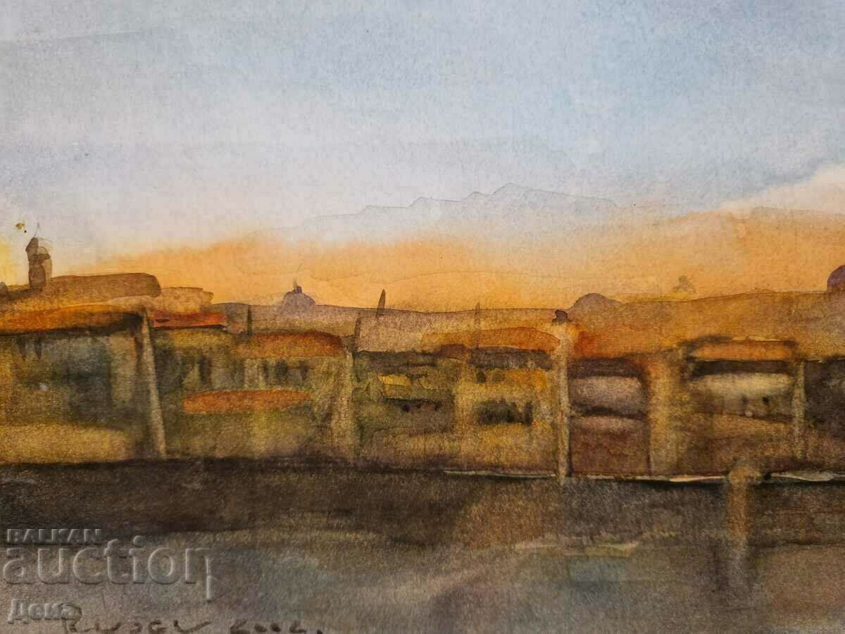 Аукцион Русев акварел 2002г.