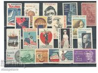 Πολλά 20 παλιά γραμματόσημα των ΗΠΑ - καθαρά