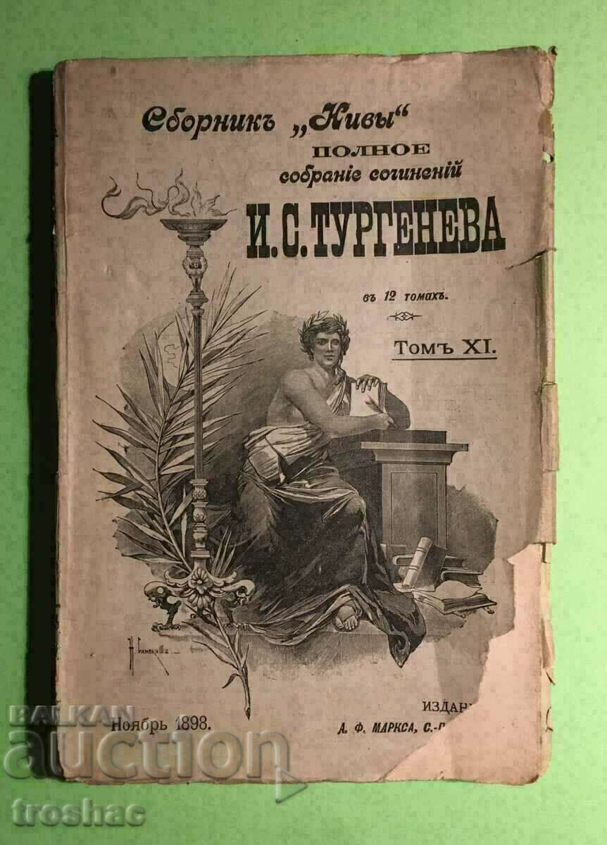 Colecția de cărți „Niva” colecția de lucrări Turgheniev 1898