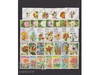 Flora-Flowers 5 com.series με γραμματόσημο