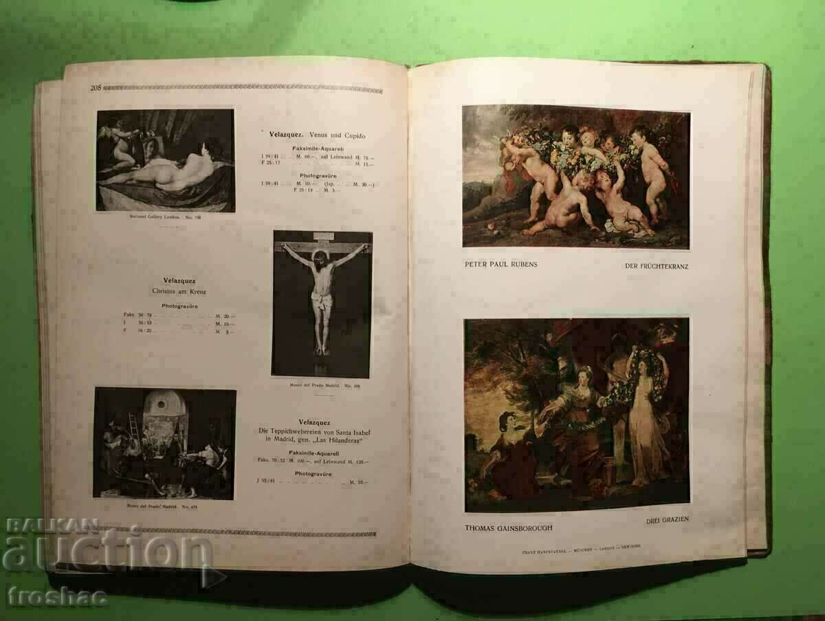 Стар Сборник от снимки на картини на известни художници 1914