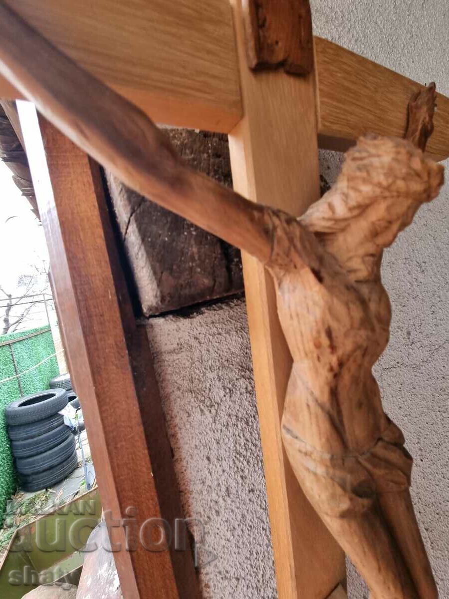 Delivery of Wooden cross. Christ