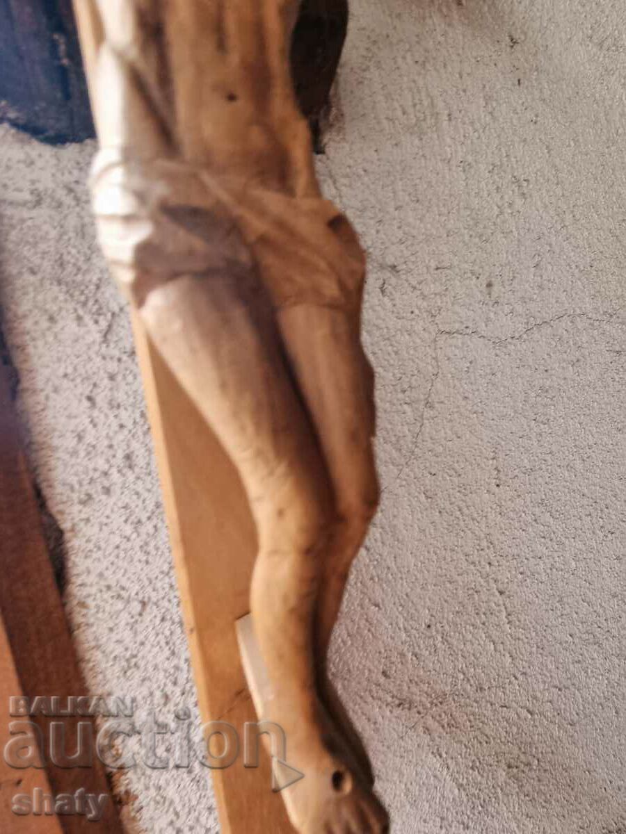 Wooden cross. Christ - 5
