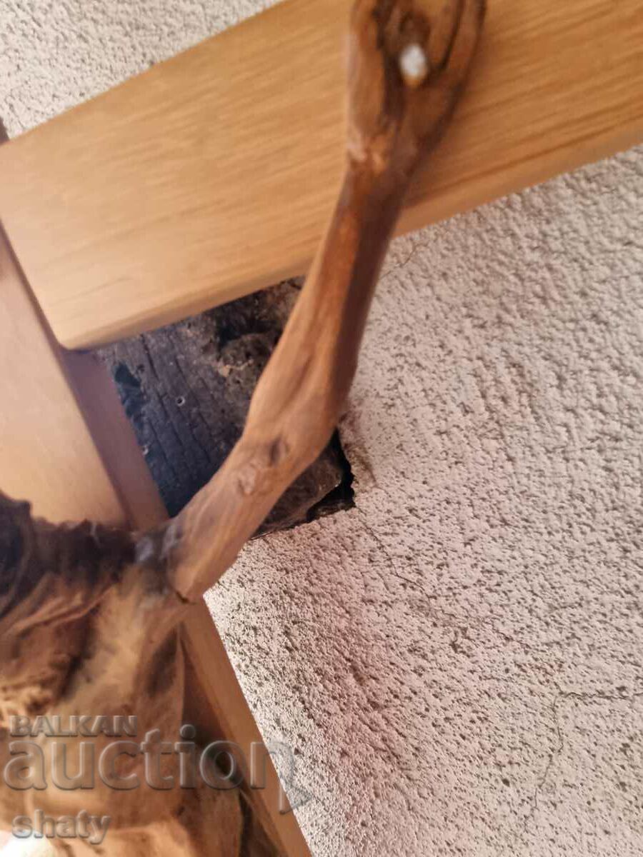 Wooden cross. Christ - 6