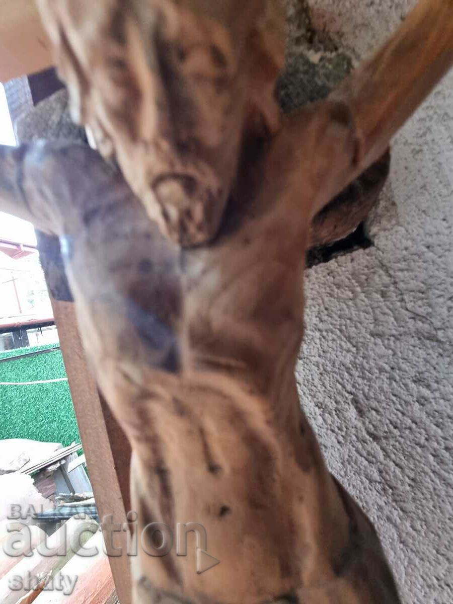 Wooden cross. Christ - 7