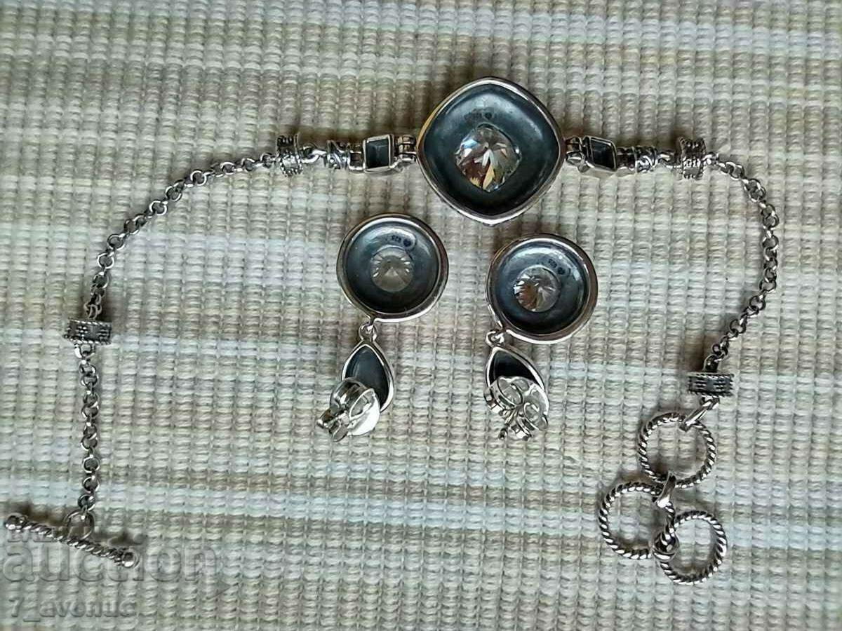 Cercei din argint, ornamente, zircon 25.03.2024 - 6 Cercei din argint, ornamente, zircon 25.03.2024 - 6