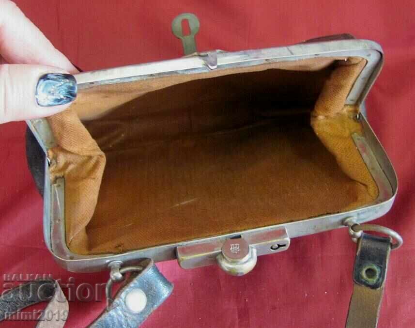 30's Leather Small Monogram Women's Bag - 5 30's Leather Small Monogram Women's Bag - 5