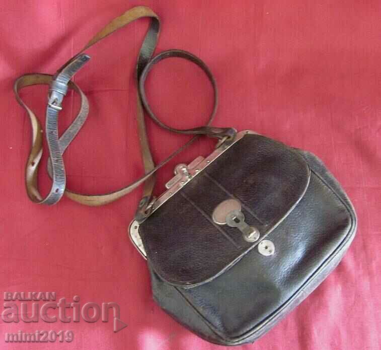 30's Leather Small Monogram Women's Bag - 7 30's Leather Small Monogram Women's Bag - 7