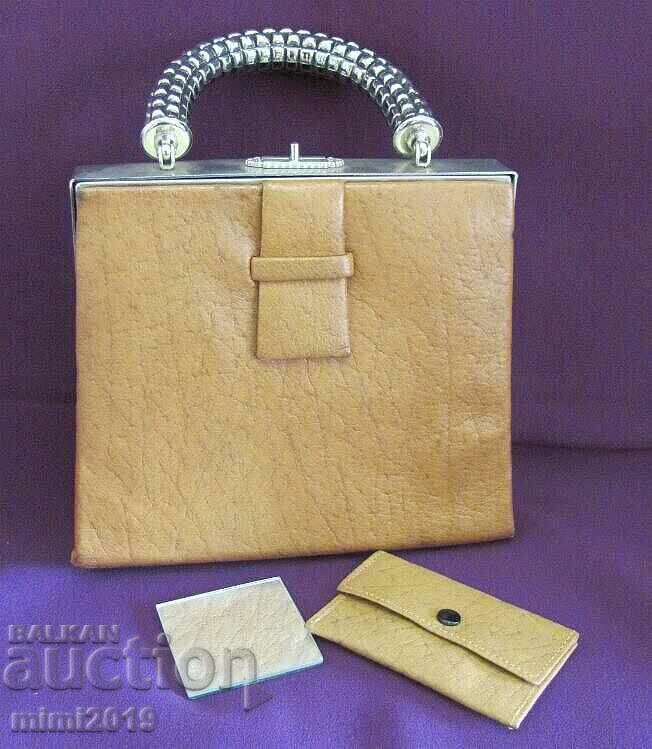 40s Official Small Leather Ladies Bag with price 75.00 BGN | € 38.35