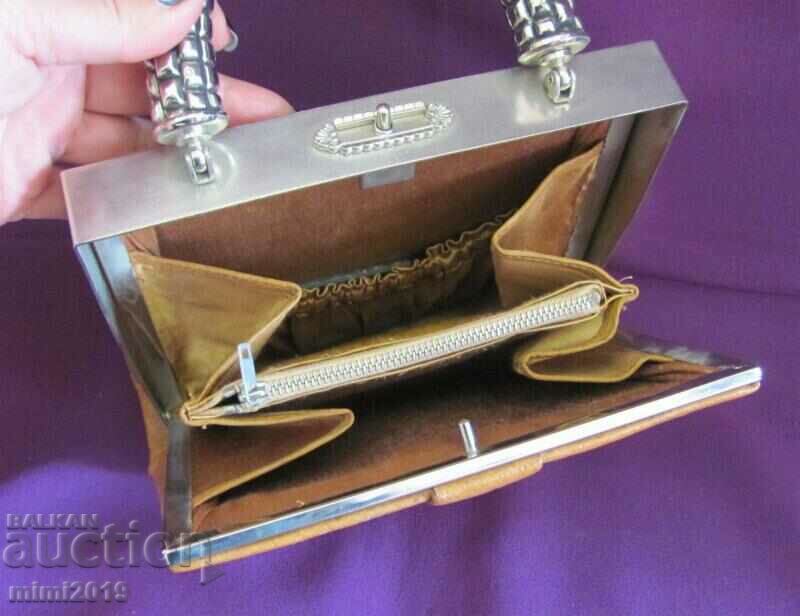 40s Official Small Leather Ladies Bag - 6