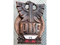 14851 Badge - POSF Poland - Bronze Enamel Screw