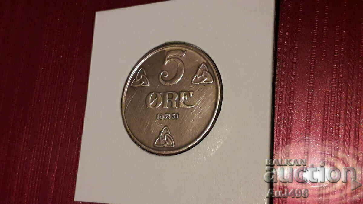 5 ORE 1951 - Top Coin, Matrix Gloss! - 6 5 ORE 1951 - Top Coin, Matrix Gloss! - 6