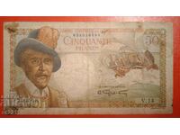 Bancnotă de 50 de franci Africa Ecuatorială Franceză 1947