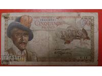 Banknote 50 francs French Equatorial Africa 1947