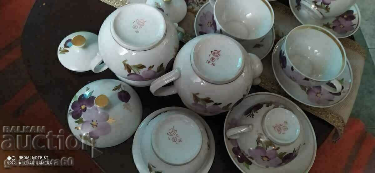 Beautiful vintage tea set Dovbyshevski FZ - 7