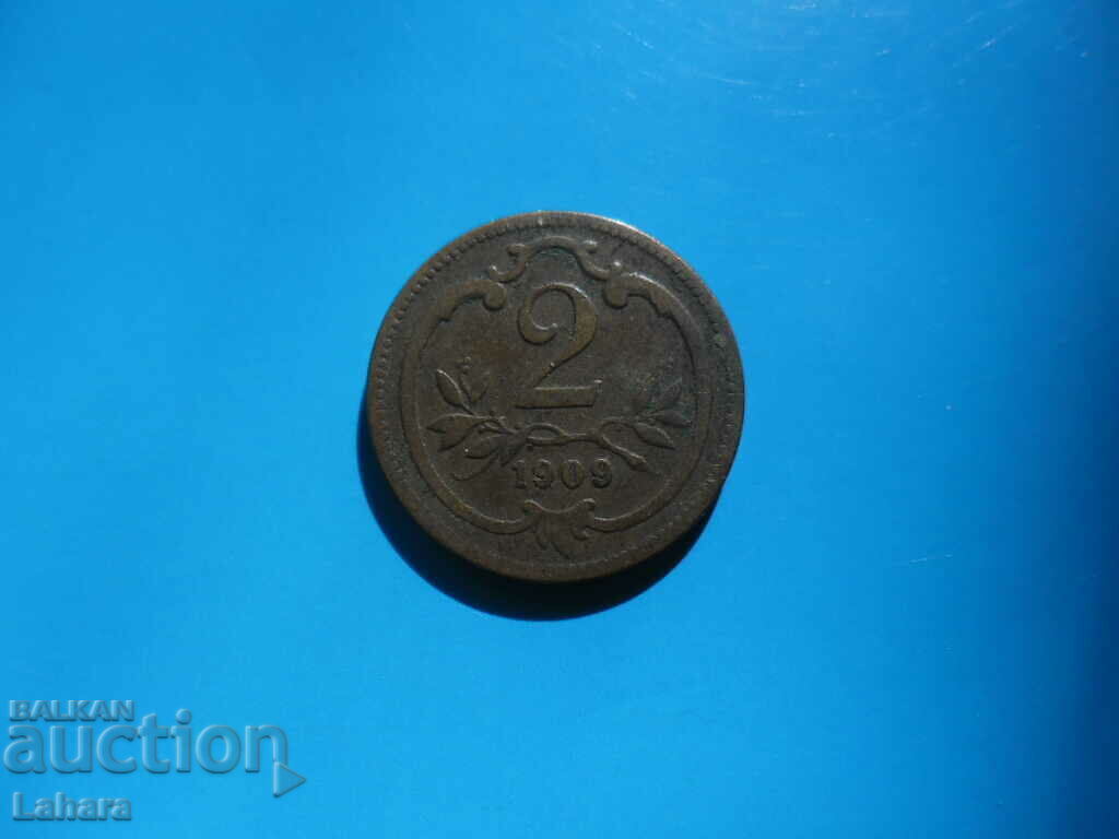 2 Heller 1909 Austria 2 Heller 1909 Austria