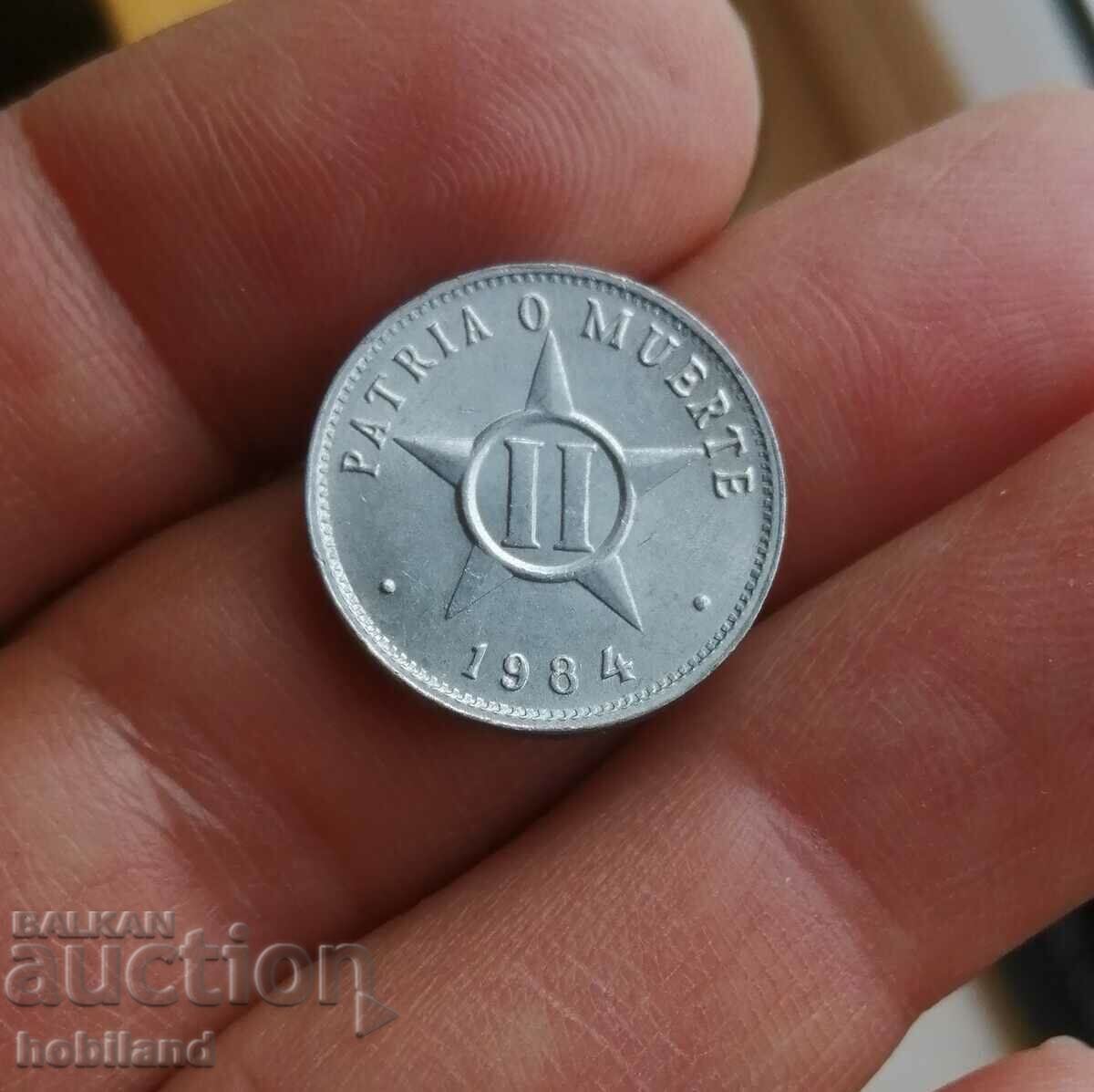 2 centavos Cuba 1984