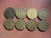 Lot of 1 Shilling 1960 to 1969 Austria