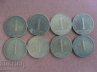 Lot of 1 Shilling 1970 to 1977 Austria
