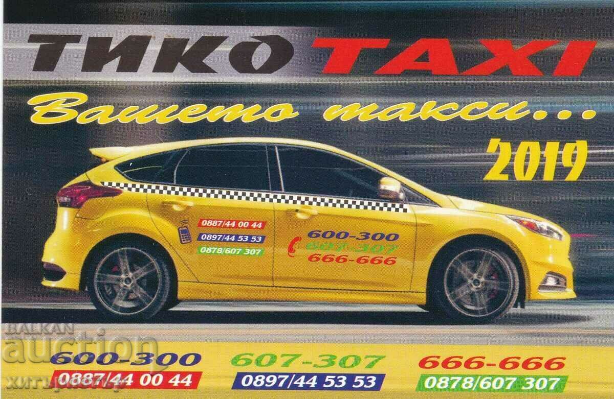 Tico Taxi calendar