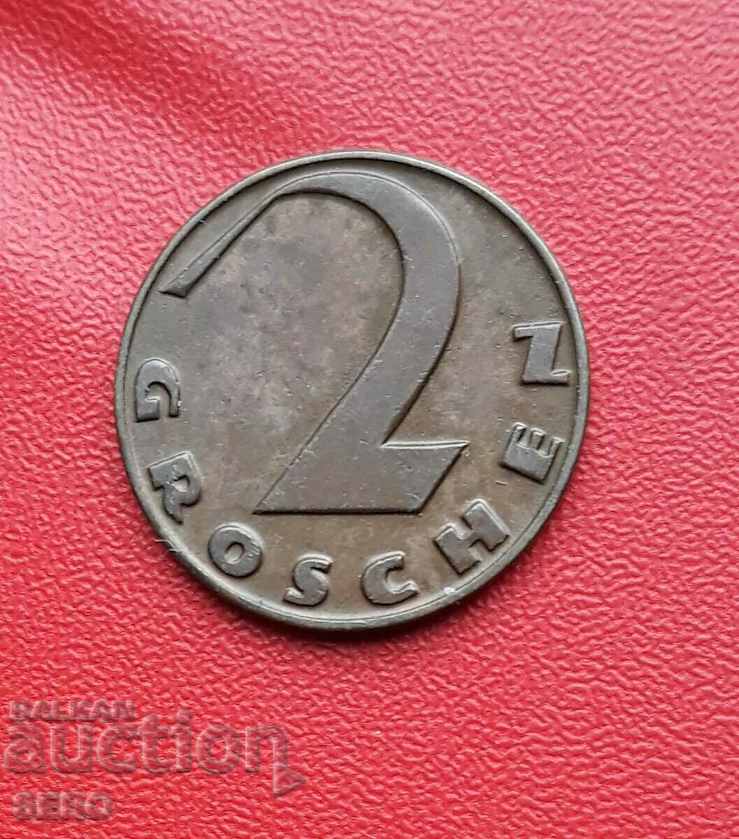 Австрия-2 гроша 1929
