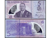 ❤️ ⭐ Tonga 2023 5 paanga πολυμερές UNC νέο ⭐ ❤️