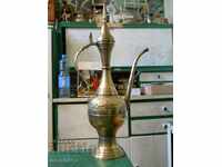 large Arabic antique bronze wash jug