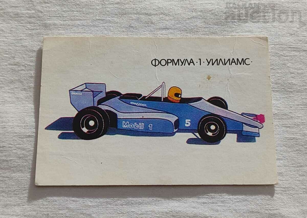 ФОРМУЛА-1 "УИЛЯМС" КАЛЕНДАРЧЕ 1989 г.