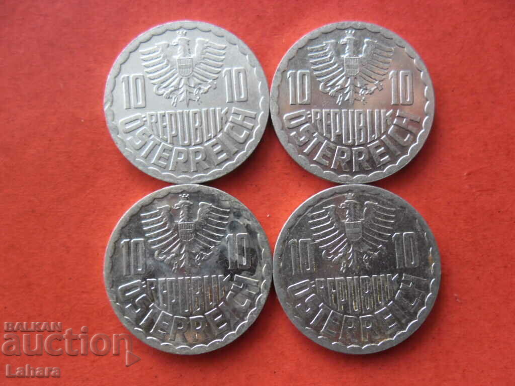 Lot of 10 Groshis 1991 to 1997. Austria with price 1.00 BGN | € 0.51 Lot of 10 Groshis 1991 to 1997. Austria with price 1.00 BGN | € 0.51