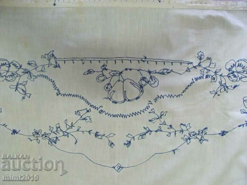 50's Hand Embroidery Tapestry for Wall - 7 50's Hand Embroidery Tapestry for Wall - 7