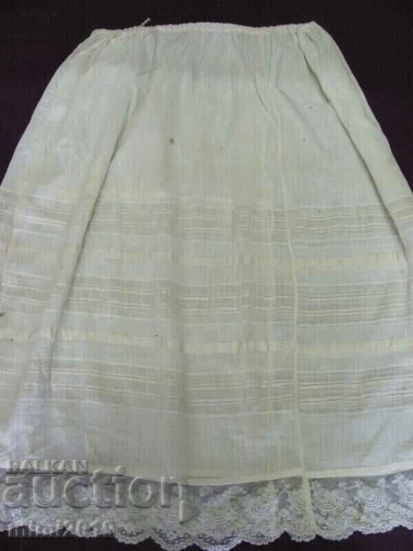 19th Century Folk Art Women's Apron and Cotton Skirt for Costume - 6 19th Century Folk Art Women's Apron and Cotton Skirt for Costume - 6