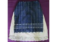 Șorț și fustă de bumbac pentru femei de artă populară din secolul al XIX-lea pentru costum