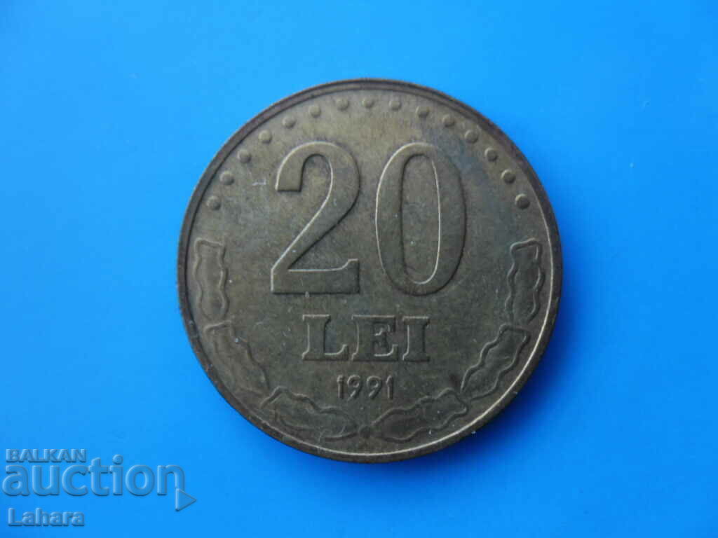 20 lei 1991. Romania 20 lei 1991. Romania