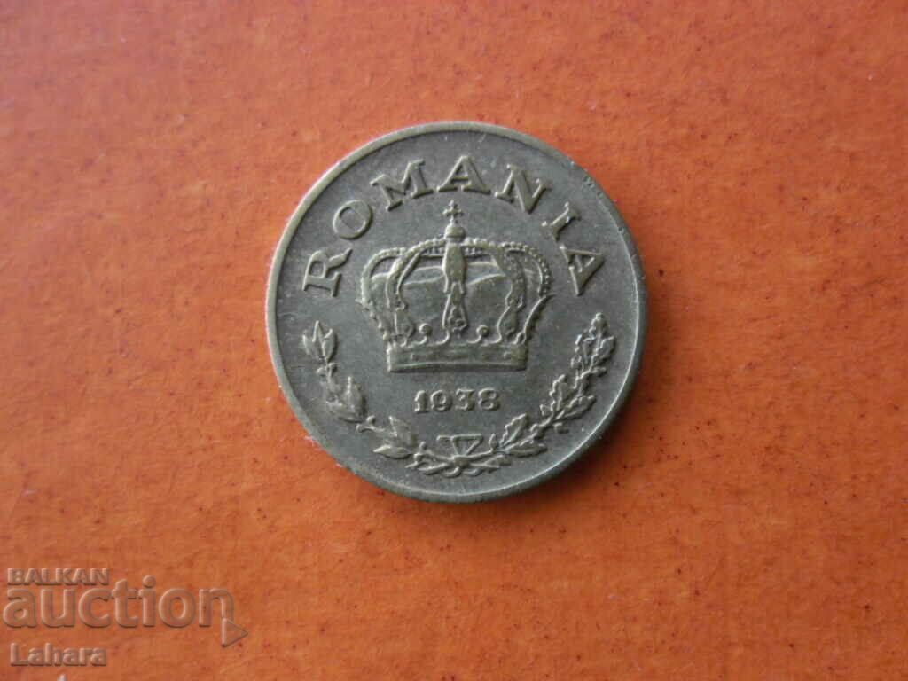 1 lei 1938 Romania with price 8.00 BGN | € 4.09