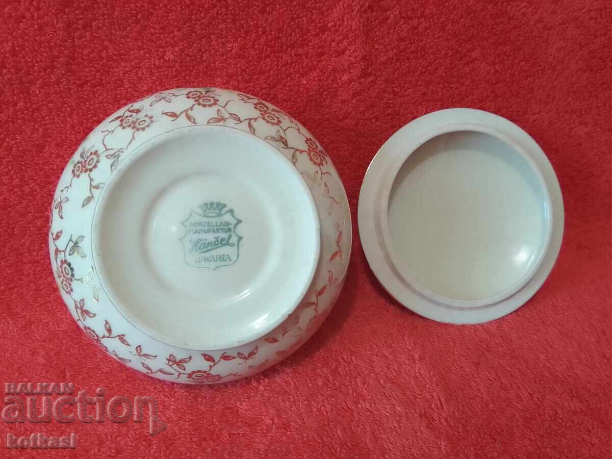 Old porcelain jewelry box marked Germany J.G&Z.H. - 5 Old porcelain jewelry box marked Germany J.G&Z.H. - 5