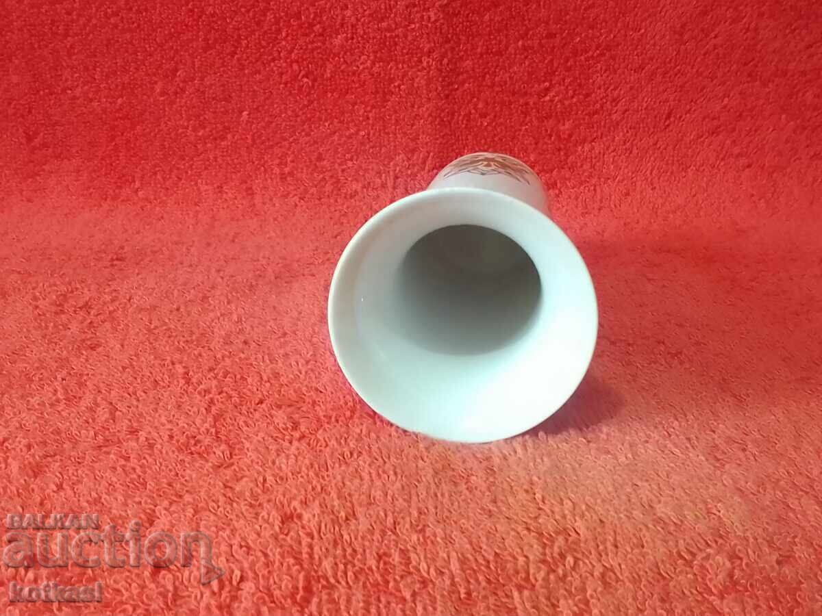 Auction Old small porcelain vase gilt marked Rosenthal Auction Old small porcelain vase gilt marked Rosenthal