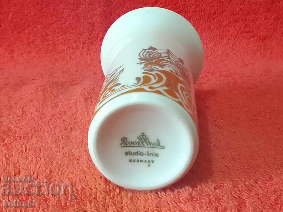 Old small porcelain vase gilt marked Rosenthal - 5 Old small porcelain vase gilt marked Rosenthal - 5