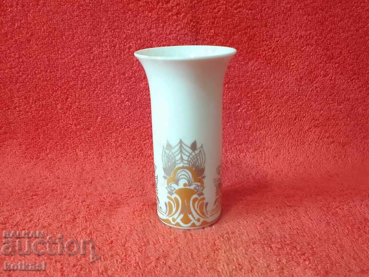 Old small porcelain vase gilt marked Rosenthal