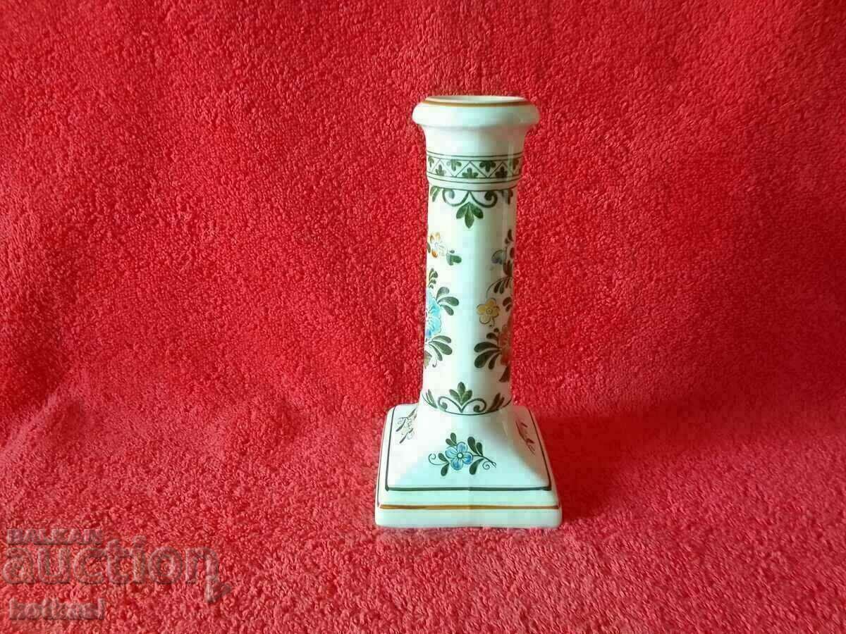 Auction Old porcelain Candlestick marked Villeroy & Boch Germany Auction Old porcelain Candlestick marked Villeroy & Boch Germany