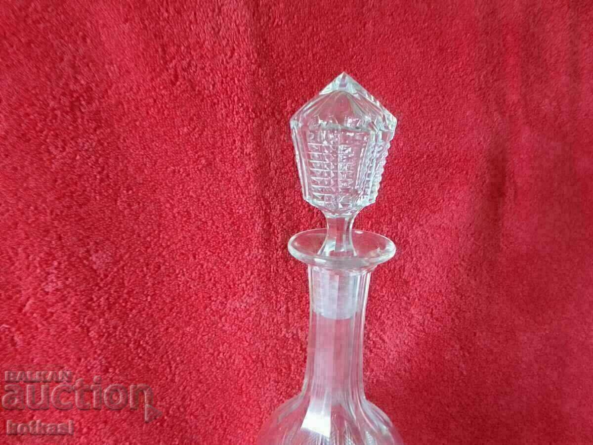 Delivery of Old glass Crystal Carafe 32 cm. Delivery of Old glass Crystal Carafe 32 cm.